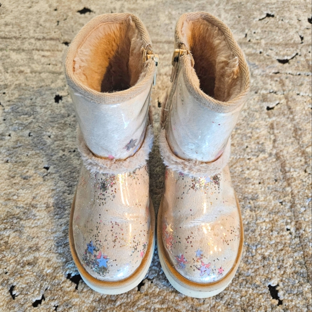 ZARA Girls Youth Winter Glitter Boots